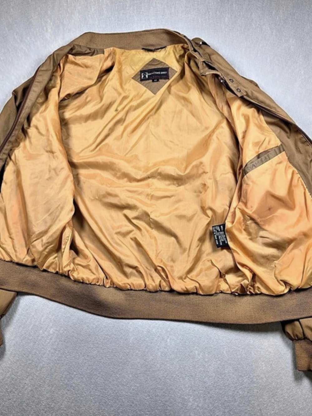 Members Only Iconic Racer Jacket Brown Size 42 - Picture 4 of 6